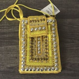 Cato Embellished Yellow Mini Bag
